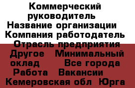 Коммерческий руководитель › Название организации ­ Компания-работодатель › Отрасль предприятия ­ Другое › Минимальный оклад ­ 1 - Все города Работа » Вакансии   . Кемеровская обл.,Юрга г.